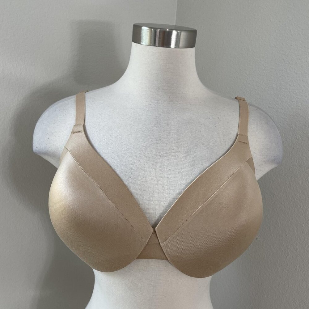 NEW Maidenform Bra Womens 38DDD Beige Comfort Devotion‎ T-Shirt Underwire Smooth